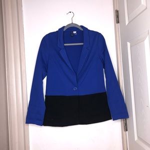 Blue and black blazer